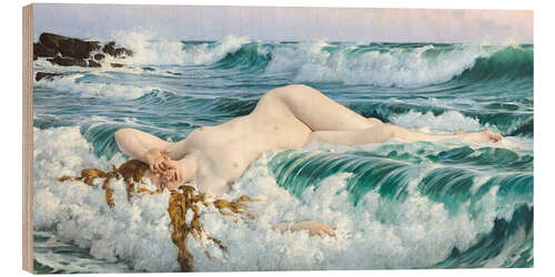 Tableau en bois Aphrodite - Adolph Hiremy-Hirschl