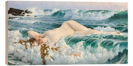 Tableau en bois Aphrodite - Adolph Hiremy-Hirschl
