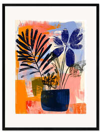 Ingelijste kunstdruk Abstract pot