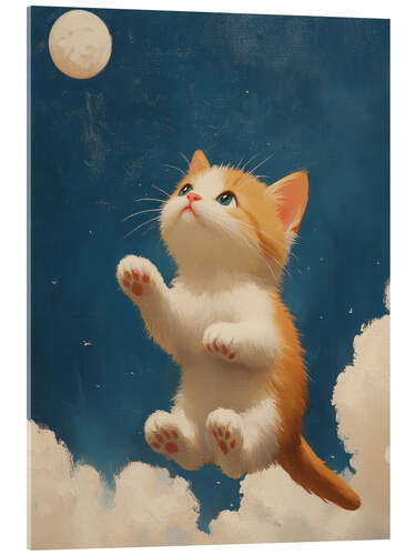 Stampa su vetro acrilico Jump to the Moon