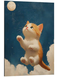 Alubild Sprung zum Mond