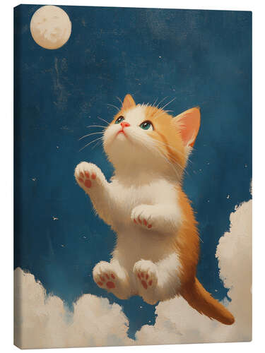 Lienzo Jump to the Moon