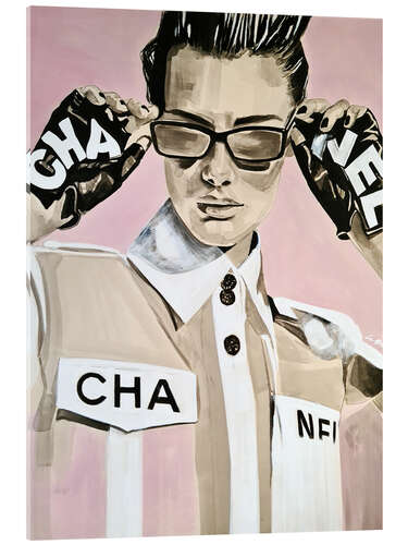 Acrylglasbild Fashion in Pink
