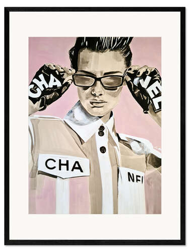 Innrammet kunsttrykk Fashion in Pink