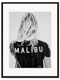 Inramat konsttryck Malibu Streetstyle