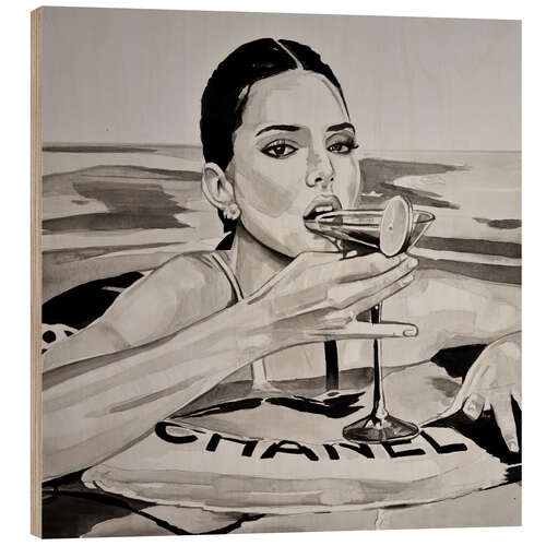 Wood print Fashion Cocktail