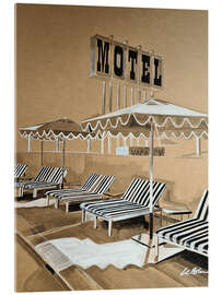 Tableau en verre acrylique Motel - Gilles LeBlu