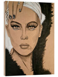 Holzbild Ooo Naturelle II - Gilles LeBlu