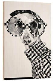 Print på træ Roberto The Italian Greyhound