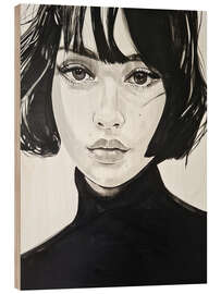 Wood print Don't cry over Spilled Secrets - Gilles LeBlu