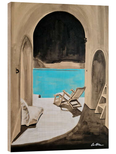 Obraz na drewnie The Holiday Chair
