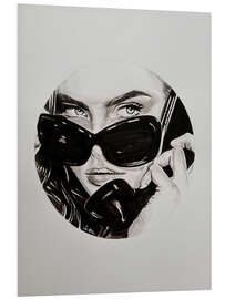 Hartschaumbild Calling to the Moon I