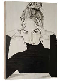 Hout print Love Struck