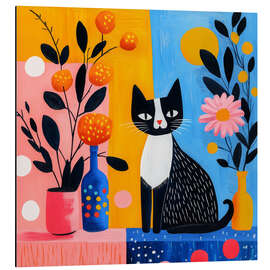 Magnettafel Stillleben mit Katze