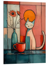 Galleriprint Cat and coffee