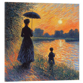 Acrylglasbild Lehrertag am See - DejaReve
