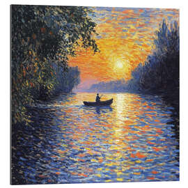 Gallery Print Sonnenuntergang am See