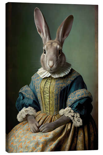 Canvas print Mrs Bunny