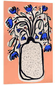 Acrylglasbild Schöner Blumenstrauß, Pfirsich - treechild