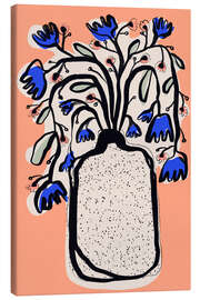 Leinwandbild Schöner Blumenstrauß, Pfirsich - treechild