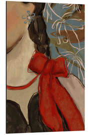 Tableau en aluminium Red Ribbon - treechild