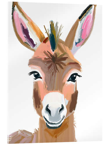 Tableau en verre acrylique Little donkey