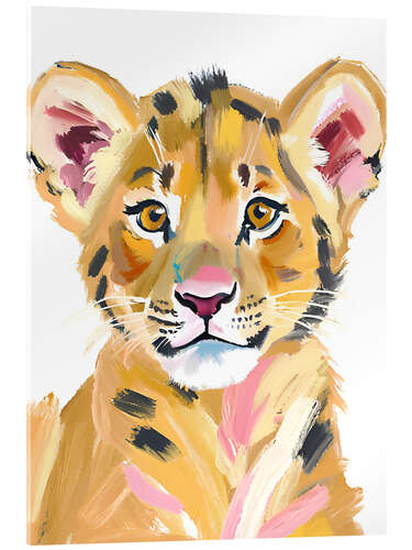 Tableau en verre acrylique Little Lion