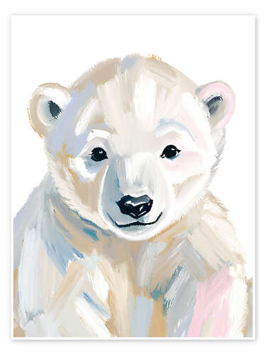 Poster Little polar bear