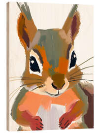 Trätavla Squirrel