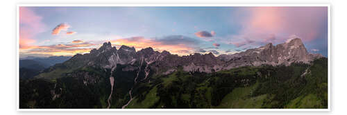 Poster Sunrise at Gosaukamm - Dachstein