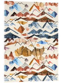 Stampa su vetro acrilico Western Landscape Mountains - Ninola Design