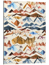 Alubild Western Berglandschaft - Ninola Design