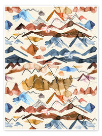 Wall print Western Landscape Mountains - Ninola Design