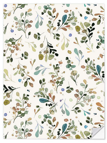 Vinilo para la pared Wild Nature Botanical