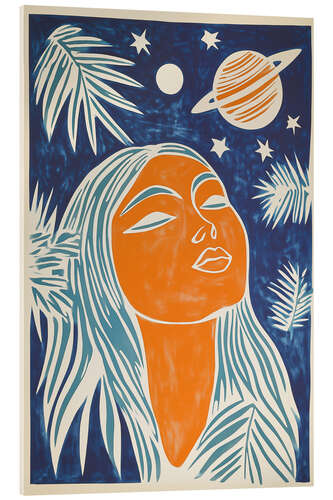 Akrylbilde Sunny Saturn Lady
