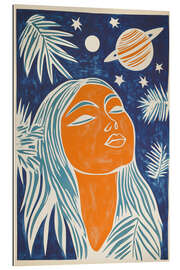 Tableau en plexi-alu Sunny Saturn Lady