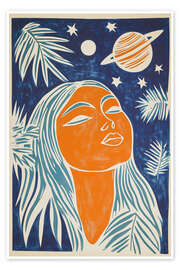 Juliste Sunny Saturn Lady