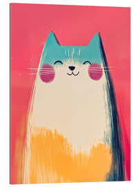 Galleritryck Happy Pastel Kids Cat