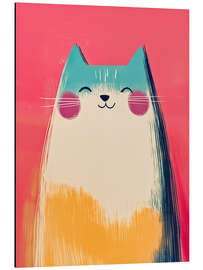 Magnettafel Fröhliche Pastell Katze