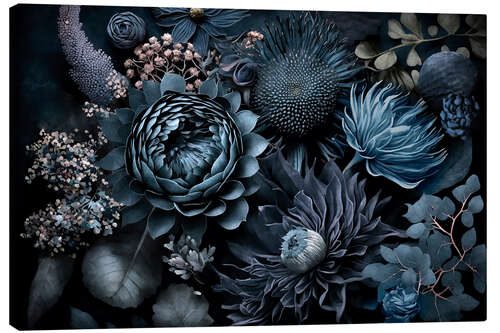 Lienzo Renaissance Vibes, Moody Opulent Flowers