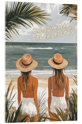 Quadro em acrílico Oh Summer Please Stay