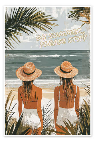Póster Oh Summer Please Stay