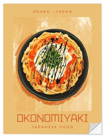Wandsticker Okonomiyaki - Japanese Food - Felipe Hora