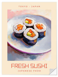 Wandsticker Fresh Sushi - Japanese Food
