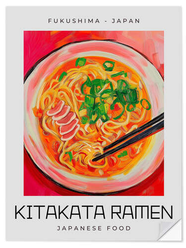 Naklejka na ścianę Kitakata Ramen - Japanese Food