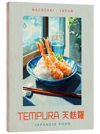 Tableau en bois Tempura - Japanese Food - Felipe Hora