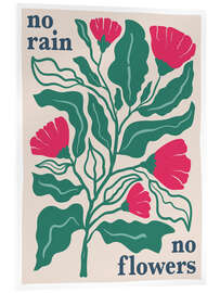 Acrylic print No rain, no flowers - Heyduda