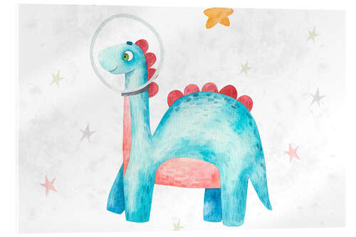 Tableau en verre acrylique Astrosaur