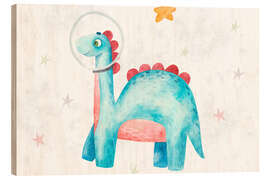 Holzbild Astrosaurier - nobelart