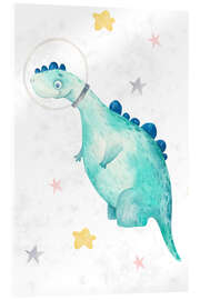 Obraz na szkle akrylowym Dinosaur in space I - nobelart
